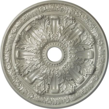 Ekena Millwork Flagstone Ceiling Medallion (Fits Canopies up to 3 7/8"), 30"OD x 3 7/8"ID x 3 1/4"P, Flash Copper CM30FLFCS